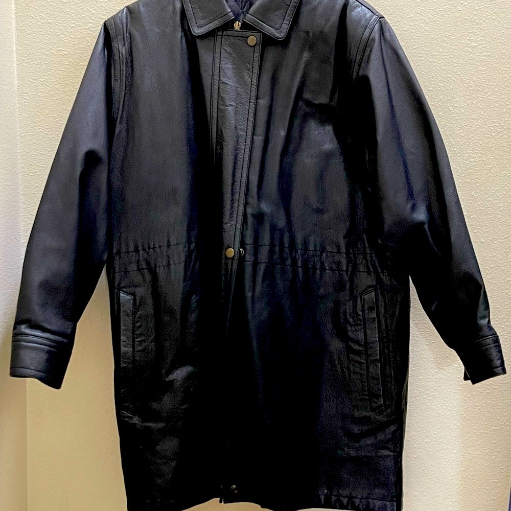 Black Leather Coat
